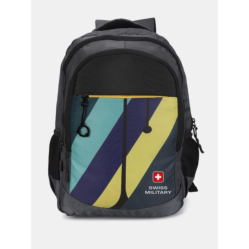 SWISS MILITARY Unisex Striped Laptop Backpack