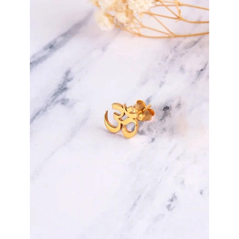 The Roadster Lifestyle Co. Men Tiny Om  Temple Studs