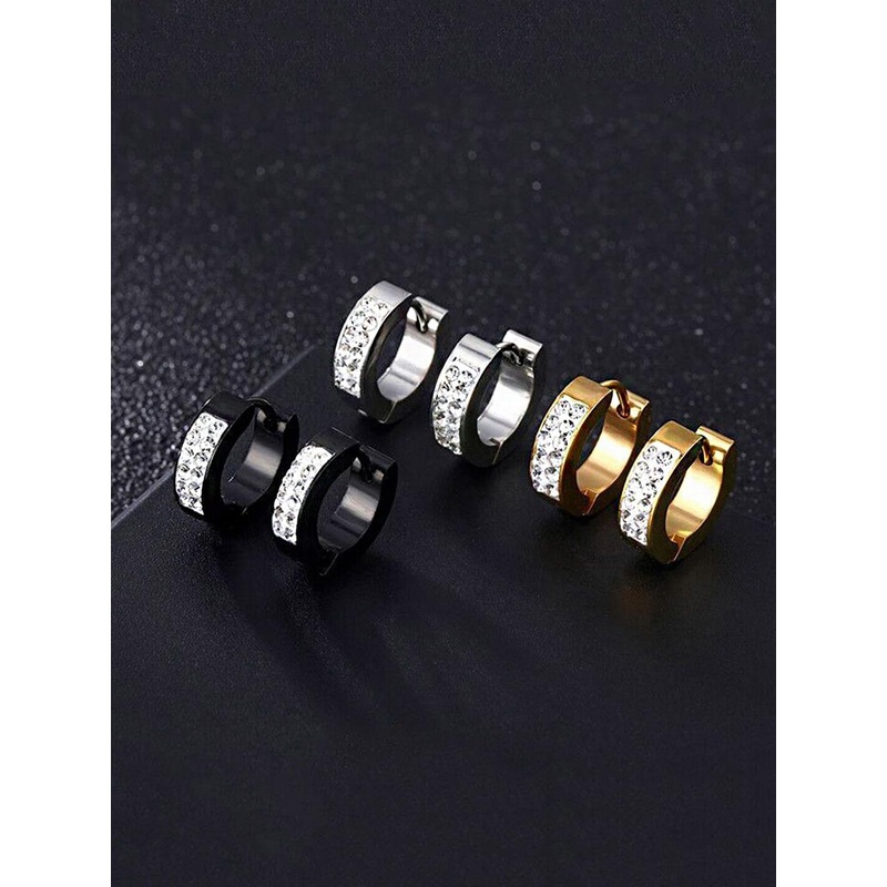 Yellow Chimes Unisex Set of 3 Multicoloured Circular Hoop Earrings