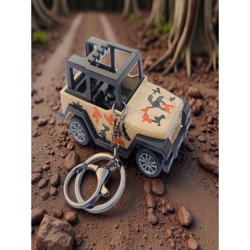 ADOREAL Brown Jeep Car Keychain And Keyring