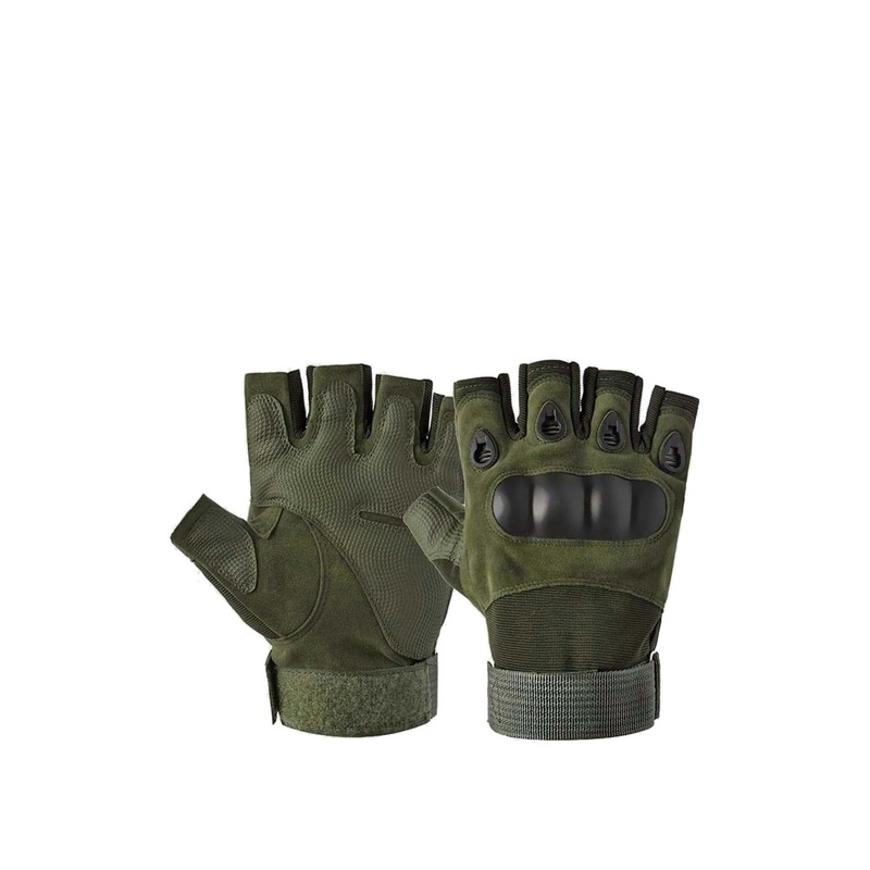 Alexvyan Men Fingerless Protective & Breathable Gym & Sports Gloves