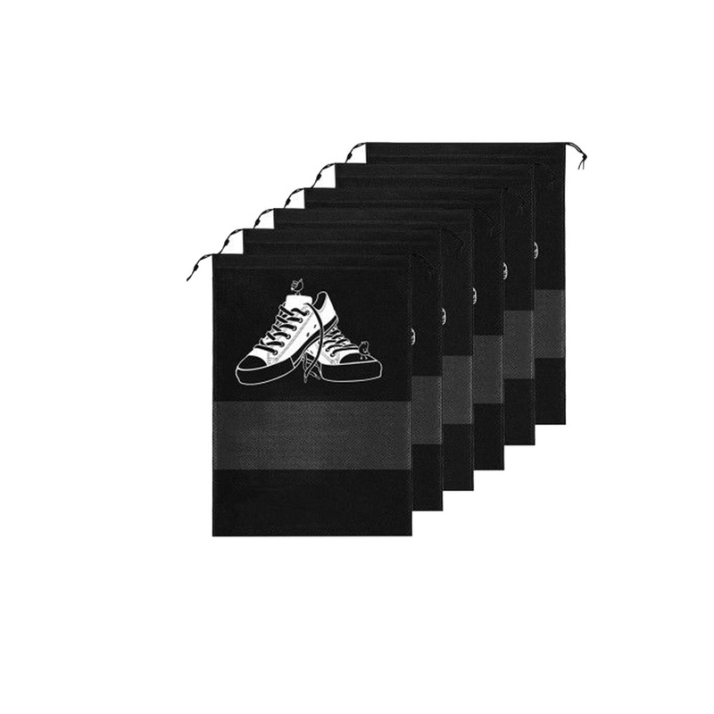 DALUCI 6-Pcs Portable Drawstring Shoe Cover With Transparent Window