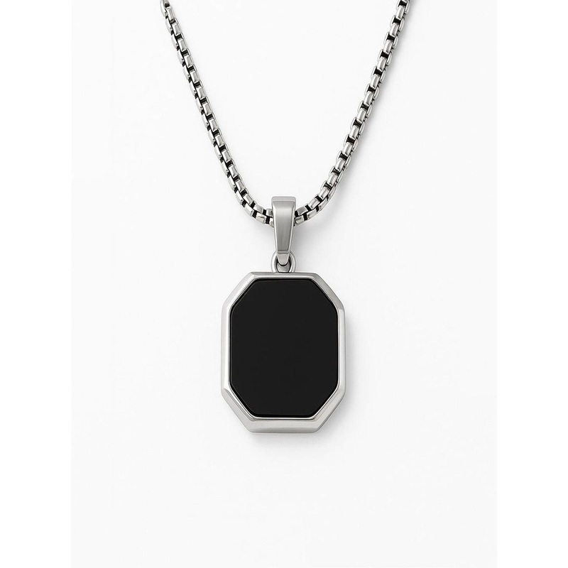 GET VASTRA Midnight Charisma Stainless Steel Neck Chain Pendant