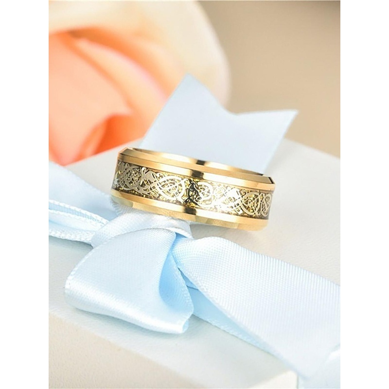 Heer Collection Unisex Platinum-Plated Stainless Steel Thumb Thumb Ring