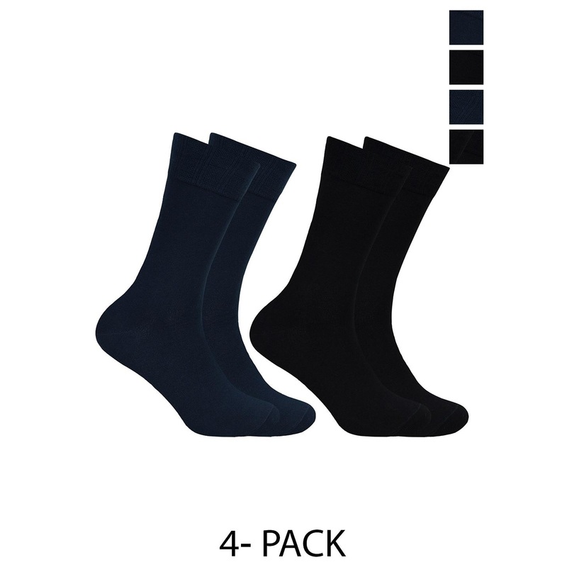 Socksxpress Pack of 4 Men Bamboo Crew Socks