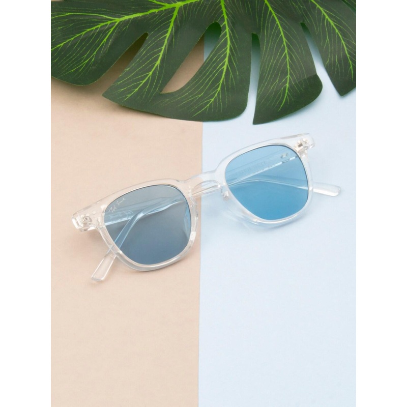 Ted Smith Unisex Wayfarer Sunglasses with UV Protected Lens OPAL_C9