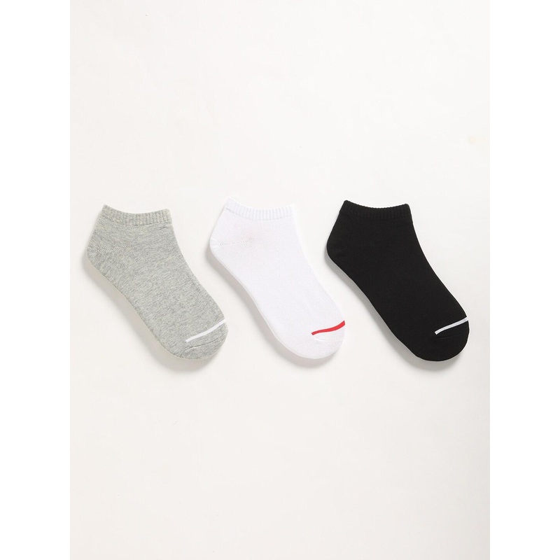 THE BEAR HOUSE Men Pack Of 3 Assorted Ankle-Length Socks