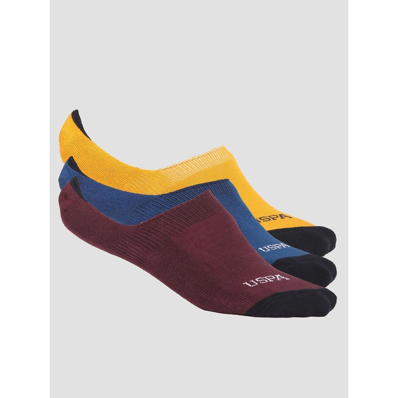 U.S. Polo Assn. Men Pack Of 3 Terry Finish No Show Socks