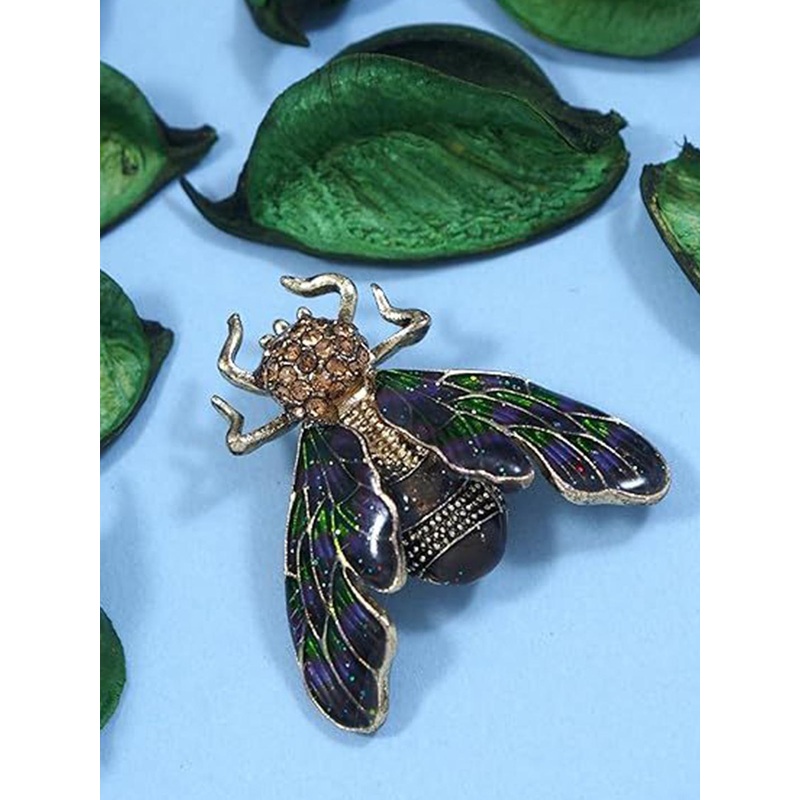 ADORN Unisex Meenakari Nectar Nook Charm Brooch