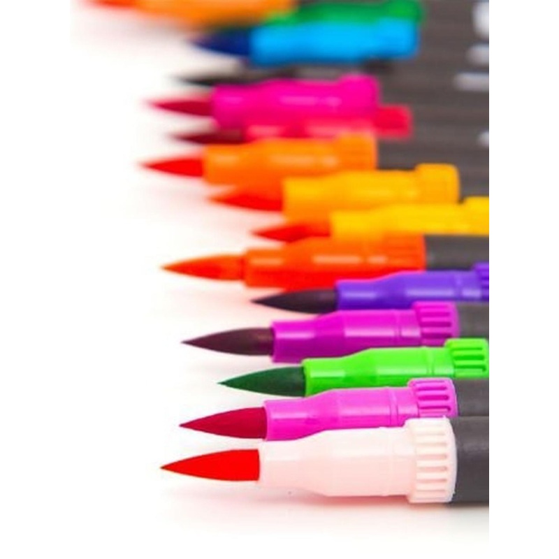 Alexvyan 24-Pcs Dual Tips Coloring Marker Pens