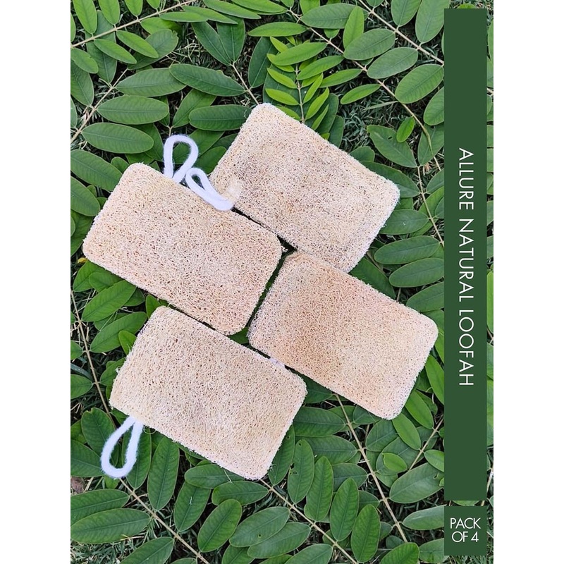 ALLURE Set Of 4 Natural Bath Loofah