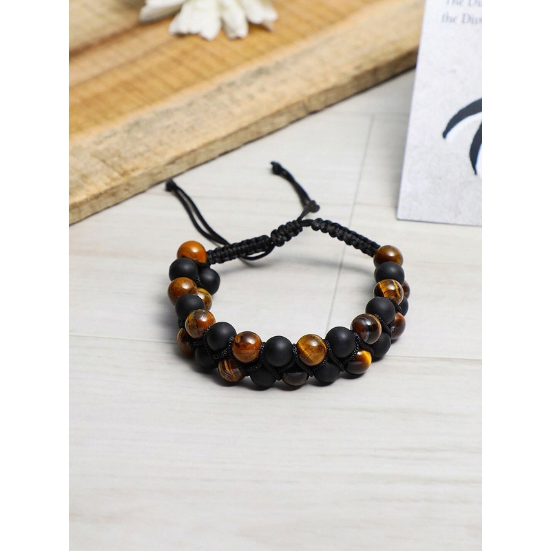 EL REGALO Men Beaded Wraparound Bracelet