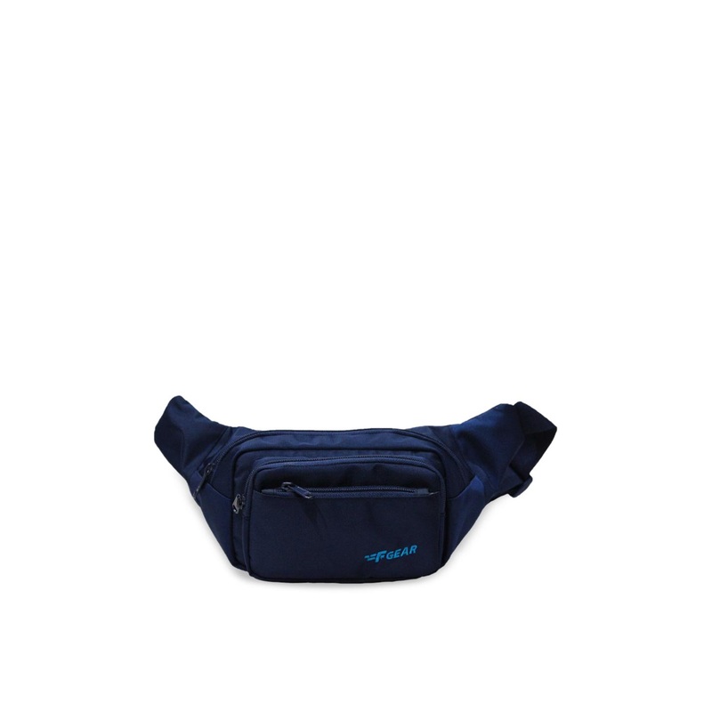 F Gear Unisex Navy Blue Solid Miles Guc Waist Pouch