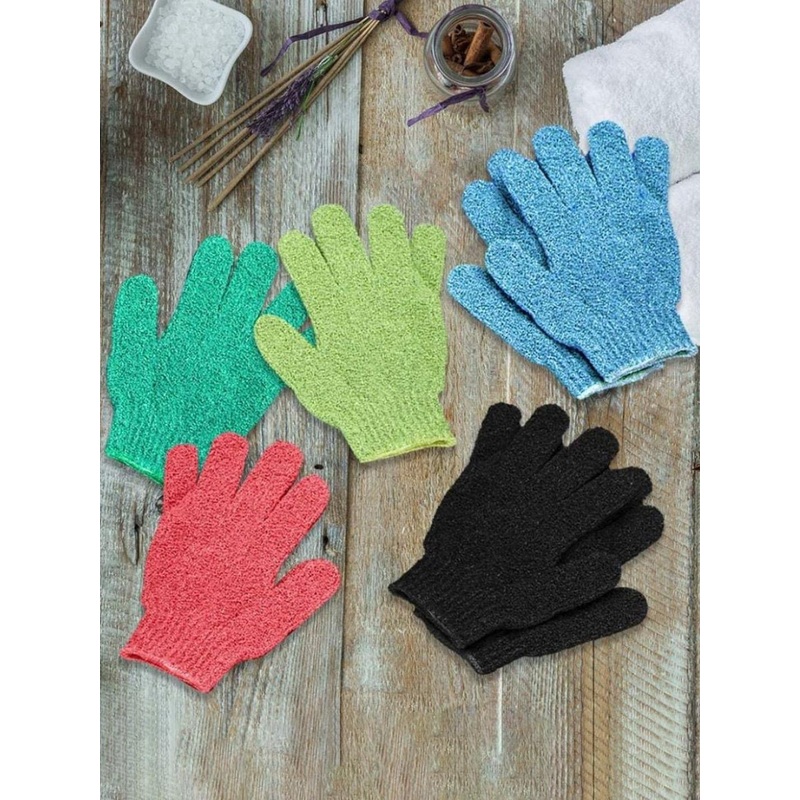 FEELHIGH Set Of 2 Exfoliating Bath Gloves