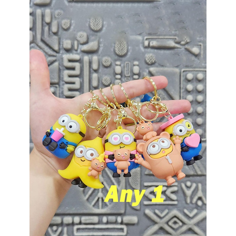 Flenzy Textured 3D Minion Keychain