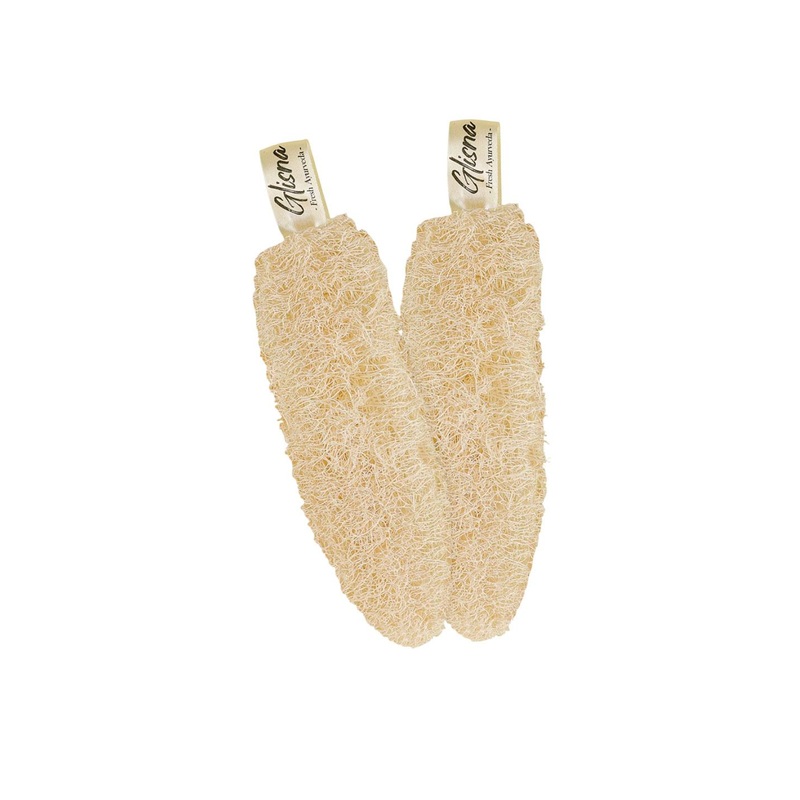 GLISNA Set Of 2 Natural Bath Loofah
