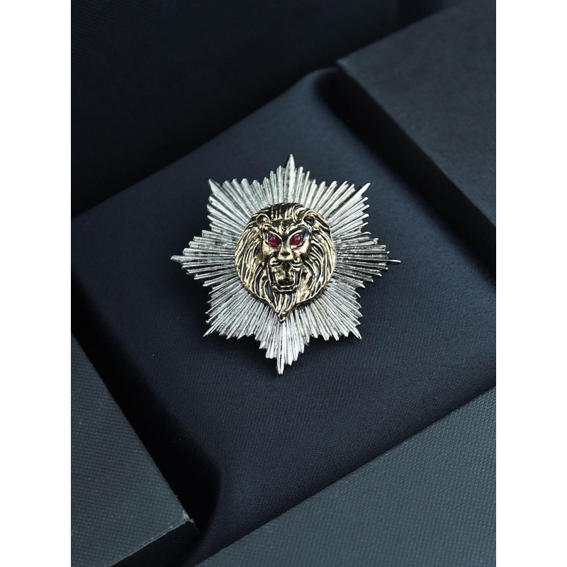 House of Pataudi Artificial Stones Studded Statement Brooch