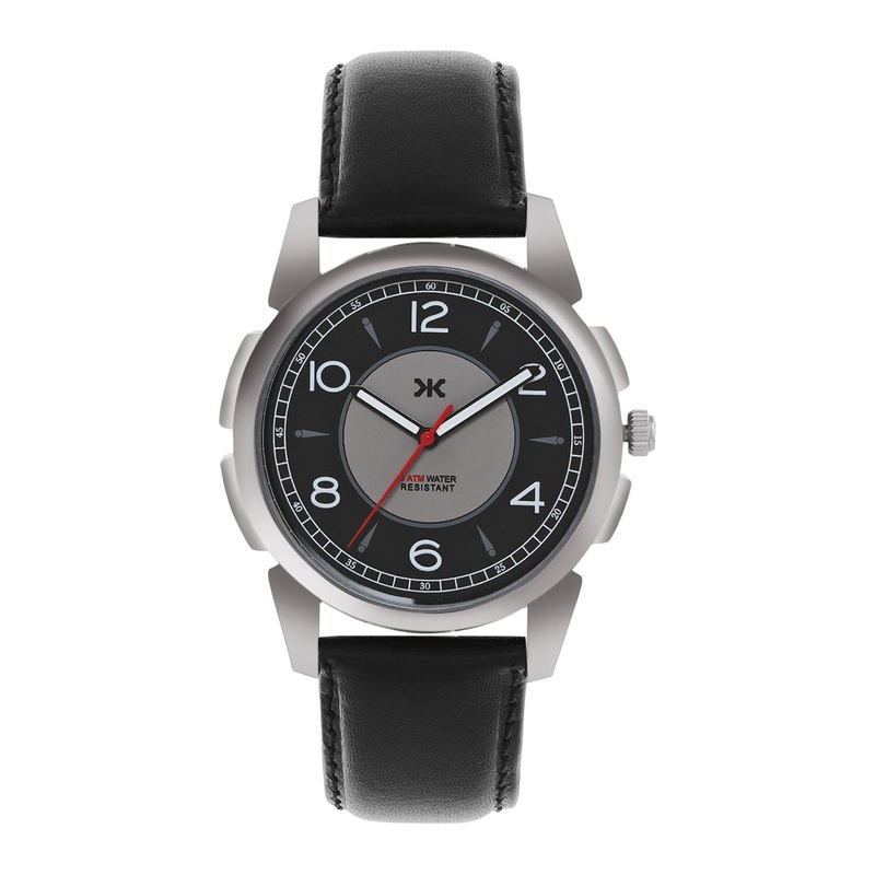 Killer Men Brass Printed Dial & Leather Straps Analogue Watch KLMO42B