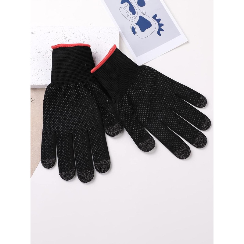 Kuber Industries Unisex Patterned Touchscreen Gloves