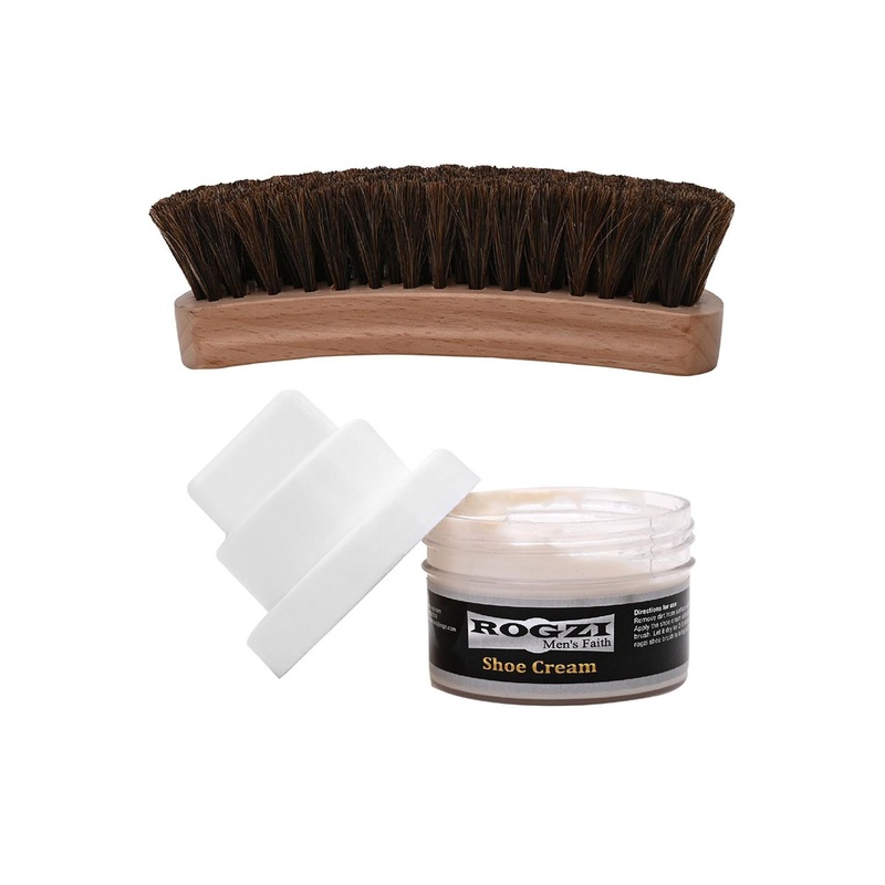 ROGZI Shoe Brush With Natural Shoe Cream Polish