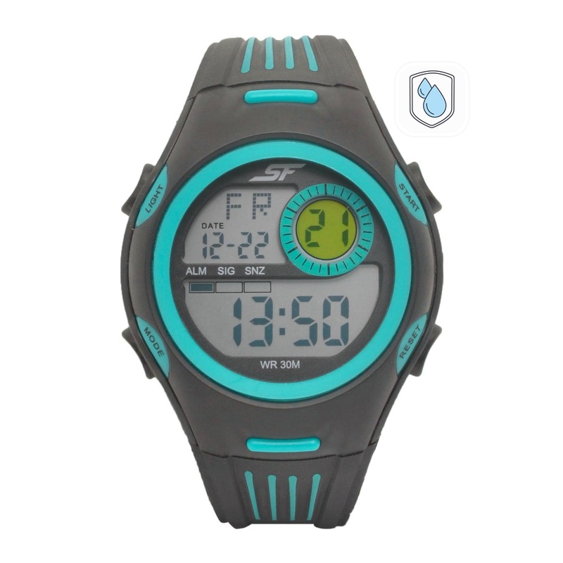 Sonata Men Black Digital Watch 77072PP02