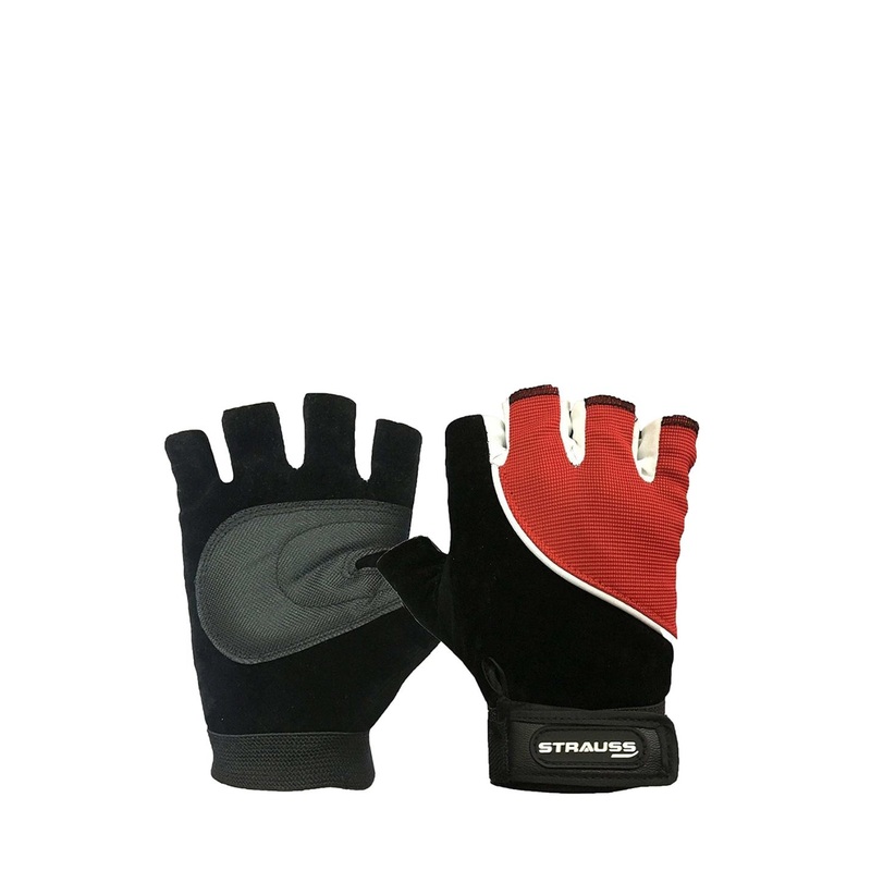 STRAUSS 2 Pcs Light Weight Gym Gloves