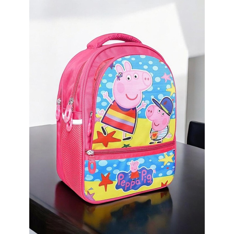 Stylbase Girls Peppa Printed Zip Casual Backpack