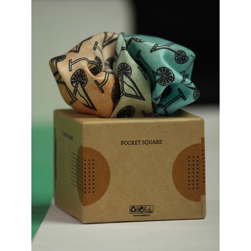 Tossido Men Printed Novelty Pocket Square