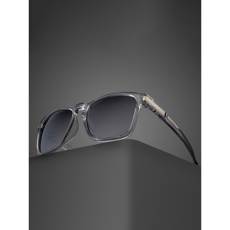 AFERELLE Unisex Polarised Square Sunglasses RGLOSGREYBLK