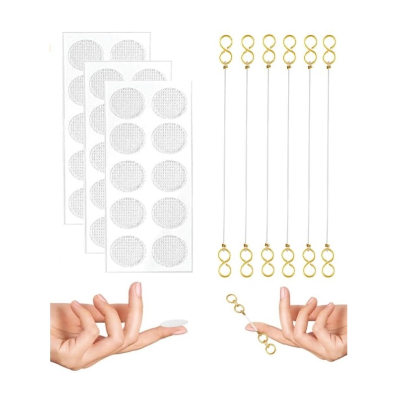 ARISTAL Jewellery Pack Of 6 Gold Plated Transparent Ear Chain