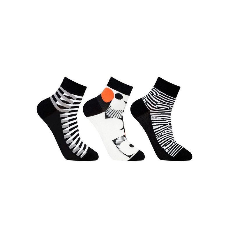 Bonjour Men Pack Of 3 Animal Print Ankle Length Socks