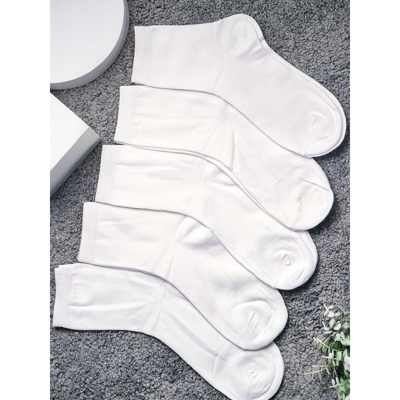 Brauch Pack Of 5 Patterned Organic Cotton Above Ankle-Length Socks