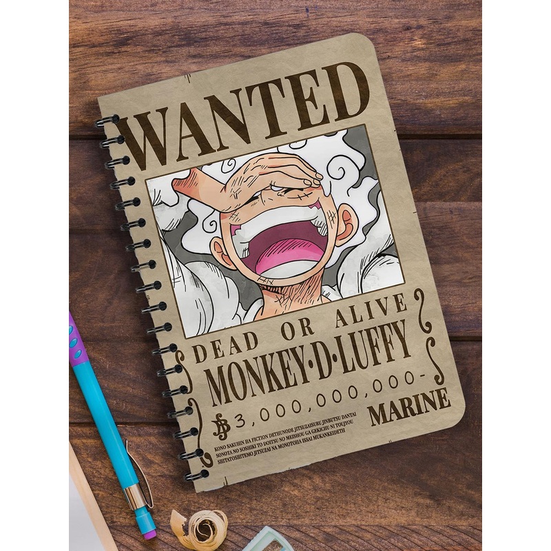 COMICSENSE Anime Gear 5 Bounty Printed Spiral Unruled Notebook