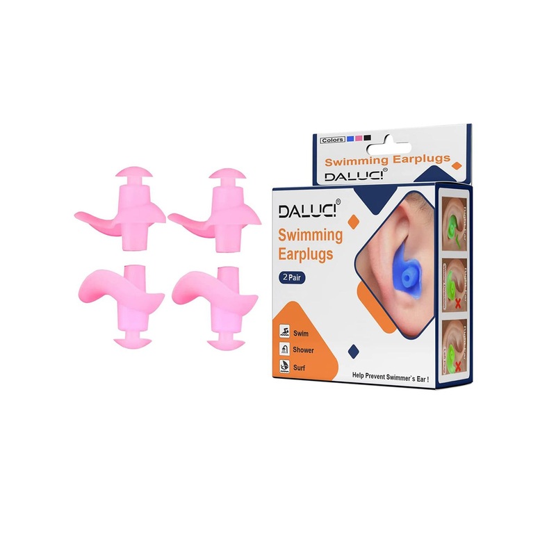 DALUCI Pack of 2 Swim Earplugs