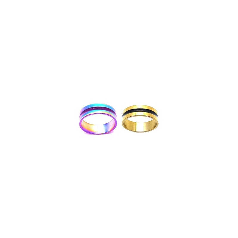 Dynamic Retail Global Unisex Set of 2 Alloy Finger Ring