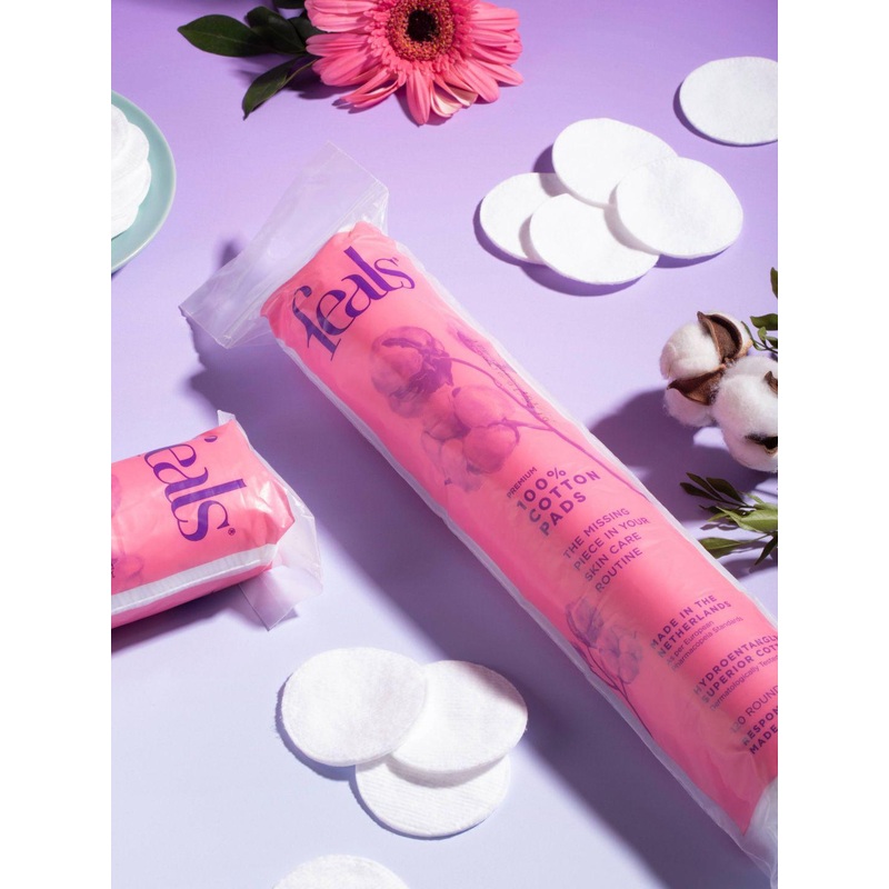 FEALS Premium 100% Cotton Pads – 120Pcs