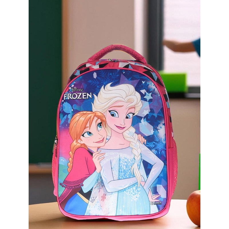 Kuber Industries Disney Frozen Printed Padded school bag for 13 years girls