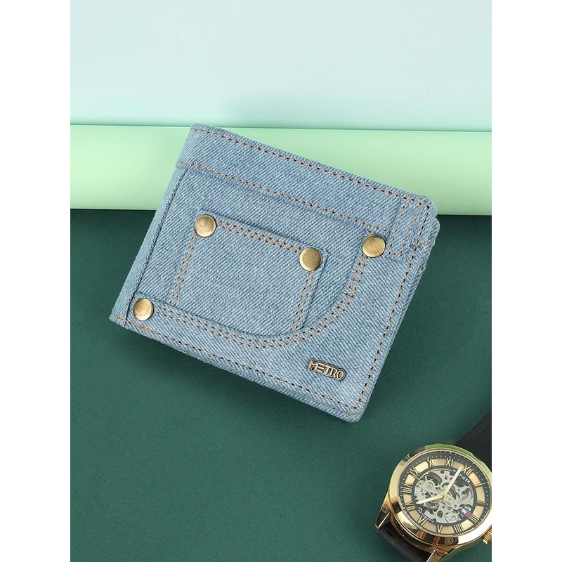 Metro Men Non Detachable Flap Two Fold Wallet