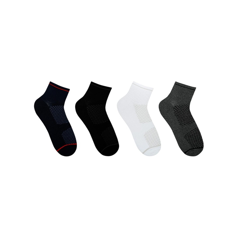 Socksxpress Men Pack of 4 Assorted Cotton  Socks