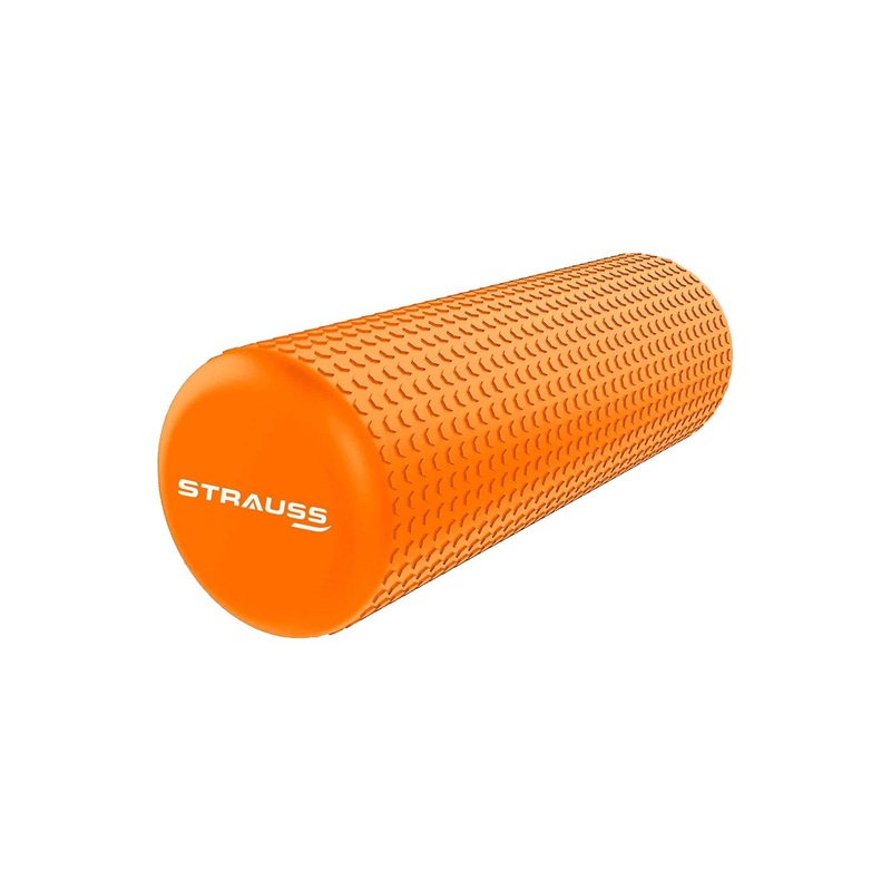 Strauss Orange-Colored Yoga Foam Roller