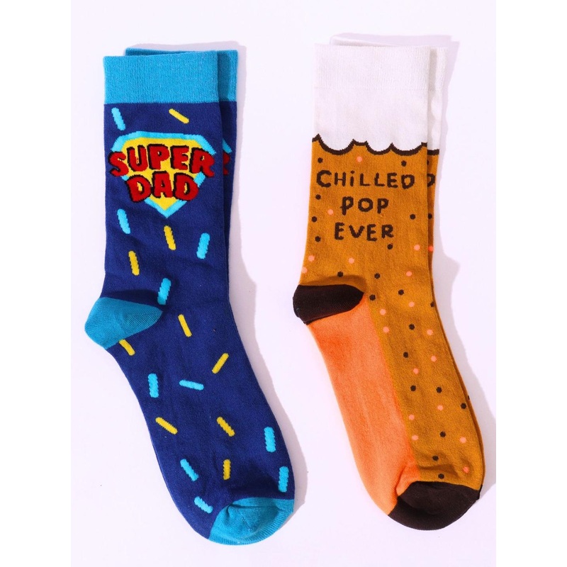 Thela Gaadi Men Pack Of 2 Patterned Calf Length Socks