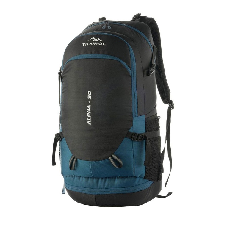 TRAWOC ALPHA Unisex Solid 50L Rucksack For Trekking Camping & Hiking