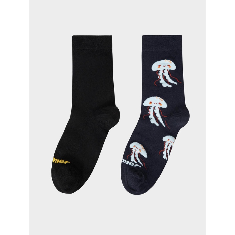 bummer Unisex Pack Of 2 Patterned Calf Length Socks
