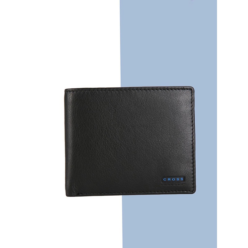 Cross Men Black Textured Leather Two Fold Wallet