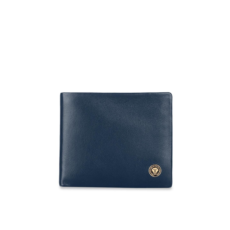 Cross Men Navy Blue Solid Genuine Leather Two Fold Wallet
