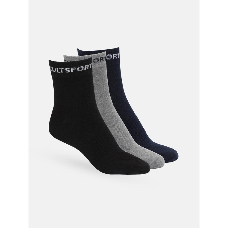 CULT Men Pack Of 3 Ankle Length Socks