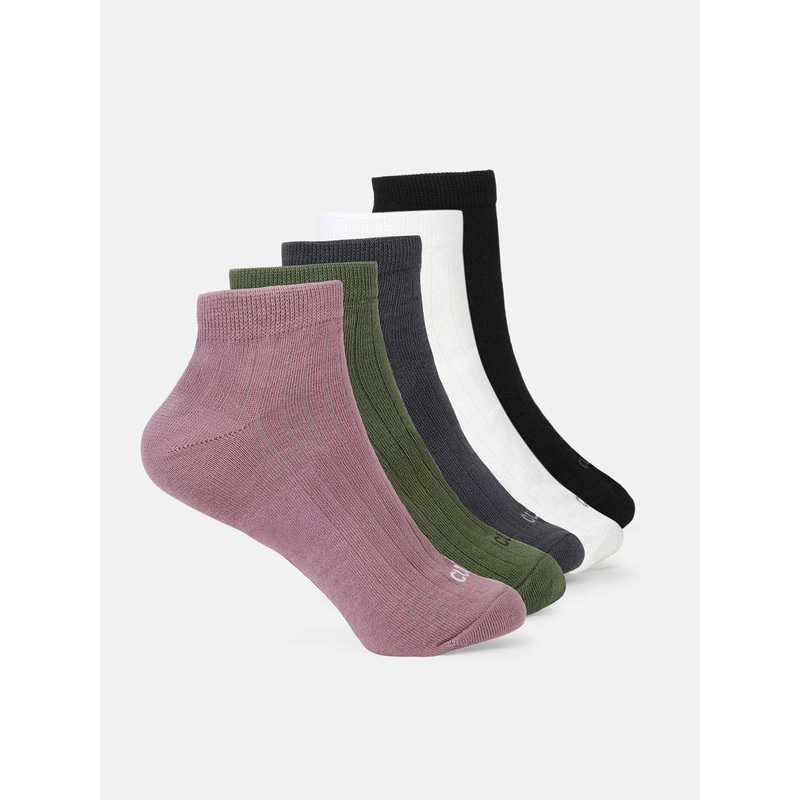 CULT Men Pack Of 5 Patterned Ankle Length Socks