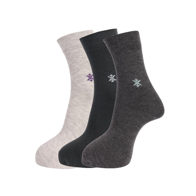Dollar Socks Men Pack Of 3 Assorted Above Ankle-Length Combed Cotton Socks