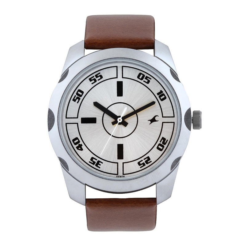 Fastrack Men Steel-Toned Dial Watch 3123SL02