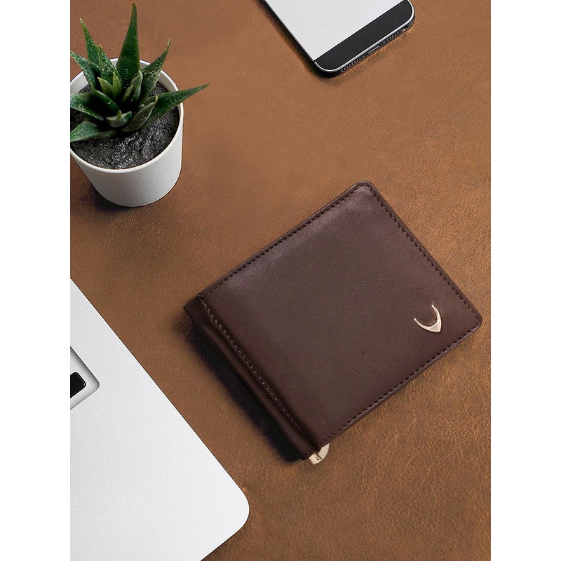 Hidesign Men Brown Solid Leather Card Holder